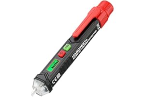 Voltage Tester/Non-Contact Voltage Tester Pen, AC 12-1000V, LED Flashlight, Buzzer Alarm for Live/Null Wire Judgment