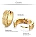 Stainless Steel Womens Hoop Earrings for Men Ear Piercings Hypoallergenic 20G (One Pairs: Gold)