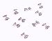 3D Nail Art Charms,Fashionclubs Glitter Bow Rhinestone Nail Art Sticker Decoration,Nail Tip Pendant Decal DIY Decoration,30-Pack