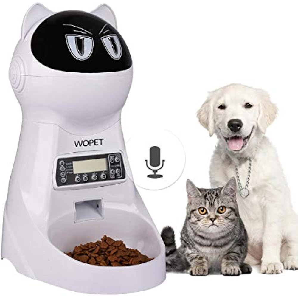 Pet Supplies Automatic Feeders Wopet Feeder Cat Food Dispenser