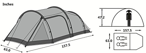 SEMOO 2-Person Lightweight Water Resistant Durable Camping/Traveling/Game Play Tent with Carry Bag