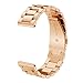 Valkit for Gear Sport/ Gear S2 Classic Bands - 20mm Stainless Steel Watch Band, Metal Replacement Strap For Samsung Gear Sport SM-R600/ Gear S2 Classic Smart Watch (SM-732 & SM-735) Small - Rose Gold