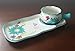 LG Stylish 4-piece Soup & Sandwich Set Butterfly- Turquoise Blue