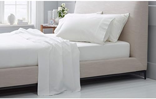 High Class Heavy Fabric Real 1500 Thread Count Egyptian Cotton Super Soft Sheet Set King Solid White Fit Up to 15" Inches Deep Pocket Sheets By Royal Pine Linen