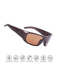 Gafas de sol impermeables con Bluetooth y auriculares inalámbricos con protección UV400 polarizada, diseño unisex, para todos los teléfonos inteligentes