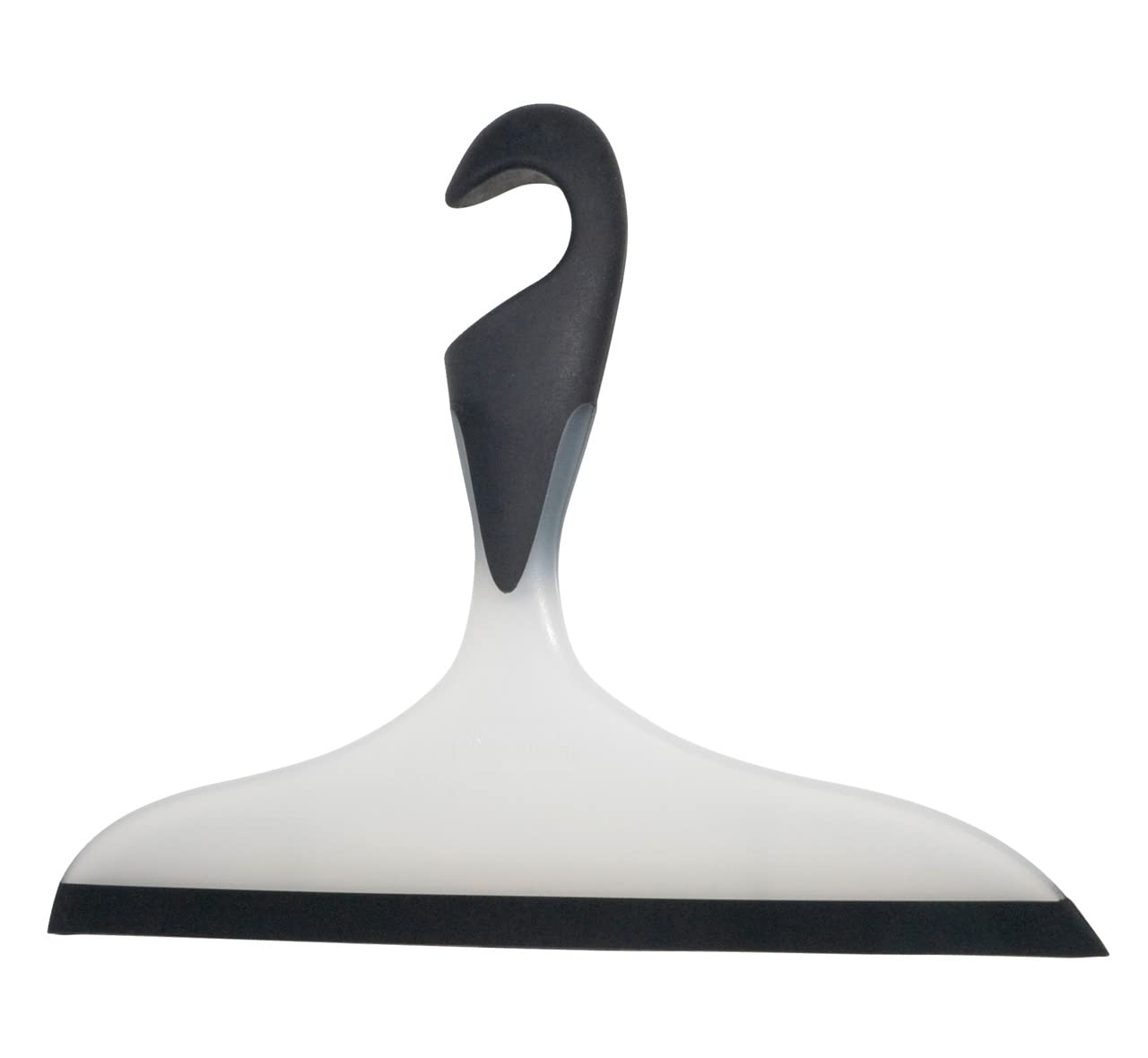 WENKO 18752100 Bathroom Squeegee Loano Black - for Bath and Shower, Plastic, 23 x 17 cm, Black