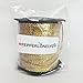 PEPPERLONELY Brand 100 Yard/Roll Holographic Flat Sequin Trim 5mm(3/16 Inch), Gold