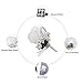 YSUCAU Rose Boutonniere Handmade Corsage Classic Artificial Groom Flowers Brooch with Pin for Wedding Prom Party (White)