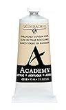 Grumbacher Academy Acrylic Paint, 90ml/3 oz Metal Tube, Unbleached Titanium White