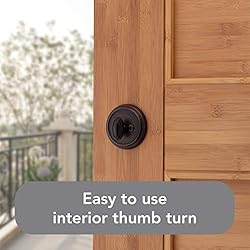 Baldwin Round, Single Cylinder Front Door Deadbolt