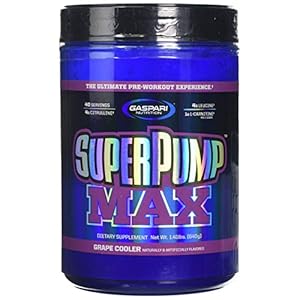 Gaspari Nutrition SuperPump MAX 640 g Grape Pre-Workout Drink Powder