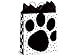 Glossy Paws Print Gift Bags Bundled with Coordinating Tissue Paper
