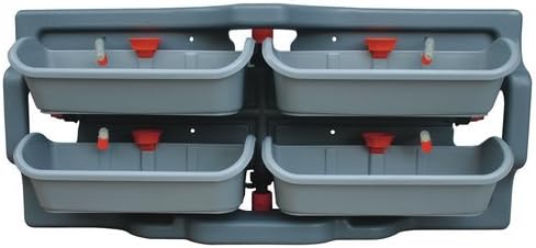 GARTENKRAFT 4-Piece Indoor/Outdoor Self-Watering Plastic Vertical Garden Set Overall 16.9'' H x 36.2'' W x 7.5'' D