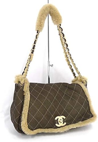 Amazon 中古 シャネル マトラッセ チェーン ショルダーバッグ ムートン レザー ブラウン Chanel バッグ スーツケース