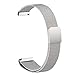For Pebble Time Round 14mm Watch Band, ViCRiOR Quick Release Milanese Loop Stainless Steel Bracelet Watch Strap with Strong Magnet for Pebble Time Round 14mm Women