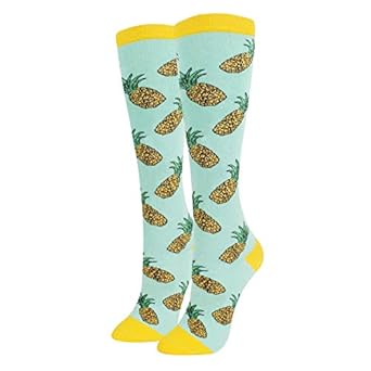 Zmart Women's Girls Over the Calf Crew Socks, Novelty ...