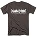 Sons of Anarchy Samcro T Shirt & Stickers (XX-Large) Charcoal