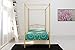 DHP Canopy Metal Sturdy Bed Frame, Twin, Gold