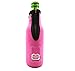 Beer Bottle Chuggie With Two Pockets, Holds Phone, Keys and Accesories, 3mm High Quality Neoprene (Pink)