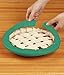 Cornucopia Brands Silicone Pie Crust Shields (2-Pack), Adjustable Pie Protectors, Green