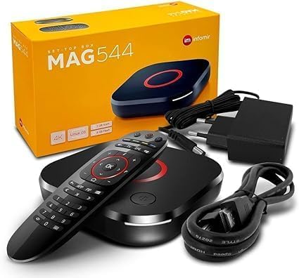 Photo 1 of Infomir *New* 2024 Genuine Mag 544W3 4K Linux 4.9 Box 1GB DDR4 RAM - Built-in Dual 2.4G/5G WiFi - Replacement for mag 524w3 and 424W3, Black
