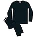 Rocky Thermal Underwear Kids, Boys Thermal Underwear Set Long Johns Thermals Kids Base Layer kid thermals top bottom set Boys Winter Clothes Shirt & Pants, Ski/Extreme Cold (Black, X-Large)