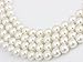 Vijiv 66 inch 8mm Bead Glass Pearl 1920s Flapper Necklace Great Gatsby Party Accessories Beige White Length - 66 inch Size - 8mm