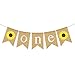 Jute Burlap Sunflower One Banner Boy Girl 1st Birthday Party Highchair Decoration