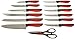 Sunbeam Durant Cutlery Set, 14-Piece, Red