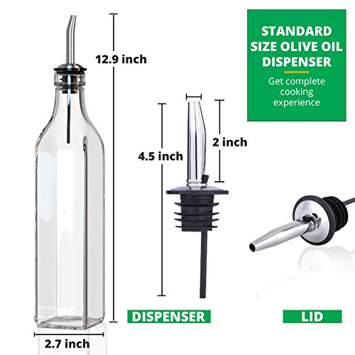 Liam-Kitchen-Glass-Oil-Dispenser-17oz-Pack-1-Olive-Oil-and-Vinegar-Cruet-Clear-Bottle-Includes-1-Extra-Stainless-Steel-Spout-for-Easy-Pouring-White