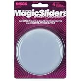 Magic Sliders 04100 Surface Protectors, Furniture Sliding Discs, Adhesive, 4-in. Round, 4-Pk. - Quantity 3