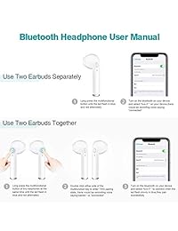 Noceboo Auriculares inalámbricos Bluetooth Auriculares Estéreo Sonido Cancelación de Ruido Auriculares con 2 Micrófono Integrado y Estuche de Carga Auriculares Deportivos Manos Libres para la mayoría de Smartphones   Blanco Blanco