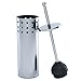 Home Intuition Stainless Steel Vented Toilet Plunger and Canister Holder Drip Cup, 1 Pack