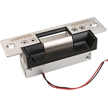 UHPPOTE ANSI Standard Heavy Duty Electric Strike Lock for Access Control System Mortise or Cylindrical Lock (Fail-Secure)
