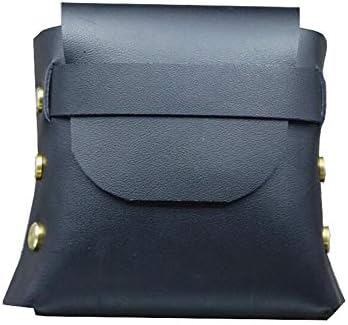 EEKUY Portable Tobacco Bag, Leather Fresh Tobacco Bag Hand Roll Tobacco Pack Tobacco Storage Bag Can Accommodate Cigarette Case Lighter,black