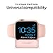 Spigen S350 Designed for Apple Watch Charger Stand for Ultra 2/1 49mm, Series 10 46/42mm, 9/8/7 45/41mm, SE2/SE/6/5/4 44/40mm, 3/2/1 42/38mm Durable TPU with Non-Slip Stable Base - Pink Sand