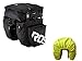 Bike Pannier Bag with Rain Cover, Bicycle Rear Seat Trunk Bag Waterproof, 3 in 1 Rear Rack Bicycle Saddle Bag for Cycling