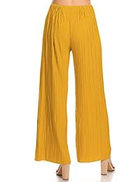 Corbata de cordón para dama, multicolor, ajuste suelto, cintura alta, pantalones anchos, fabricado en Estados Unidos
