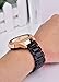 V-MORO Tortoise Strap Compatible with Galaxy Watch 42mm (Active 40mm) Bands Women 20mm Light Resin Bracelet with Stainless Steel Rose Gold Buckle for Samsung Galaxy Watch 42mm/Galaxy Watch Active 40mm