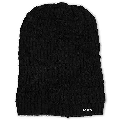 Knotyy Winter Cap for Men - Black 3 Knotyy Winter Cap for Men - Black - Image 3