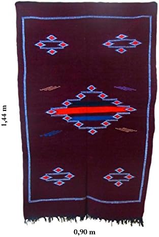Moroccan Berber Carpet Bordeaux 1,44 68 x 0,90 M