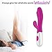 G-spot Vibrators with 30 Vibration Modes Rabbit Vibrator Upgraded Silicone Clitoris Stimulation for Women Couples Sex Toys