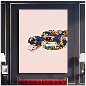 41OhoVf tPL. SS300 ASLKUYT Pinturas de cuadros de serpiente de flores, regalo rosa, impresiones en HD, imágenes para decoración del hogar… 41OhoVf tPL. SS300