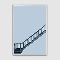 Framed Canvas Wall Art Minimalistic Painting Canvas Prints Home Artwork Decoration for Living Room,Bedroom - 16x24 inches