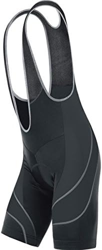 Men’s Cycling Bib Shorts with 3D Gel Coolmax Pads (XXL, Black)
