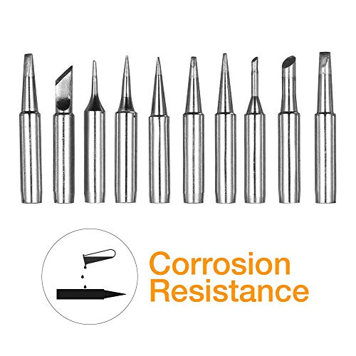 Soldering Iron Tips Kit 10 Pcs for Soldering Station Tool 900M 936 937 907