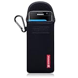 Galaxy S7 Edge Case, Shocksock [IMPACT SHOCK RESISTANT] [Black] Galaxy S7 Edge Neoprene Case Pouch with Velcro Closure and Carabiner for Samsung Galaxy S7 Edge - Black