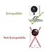 Wyze Cam Wall Mount Bracket with Universal Screw Compatible with Wyze Cam - Full Install Kit (2 Pack, White)