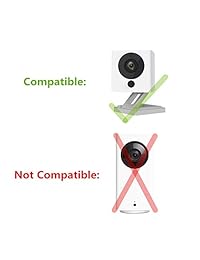 Wyze Cam - Soporte de pared con tornillo universal compatible con Wyze Cam (2 unidades, color blanco)