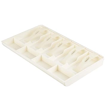 Amazon Com Samfox Cash Insert Tray Five Grids Plastic Money Box